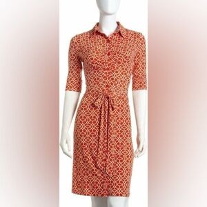 LAUNDRY BY SHELLI SEGAL | Geo Print Shirt Dress (no belt)